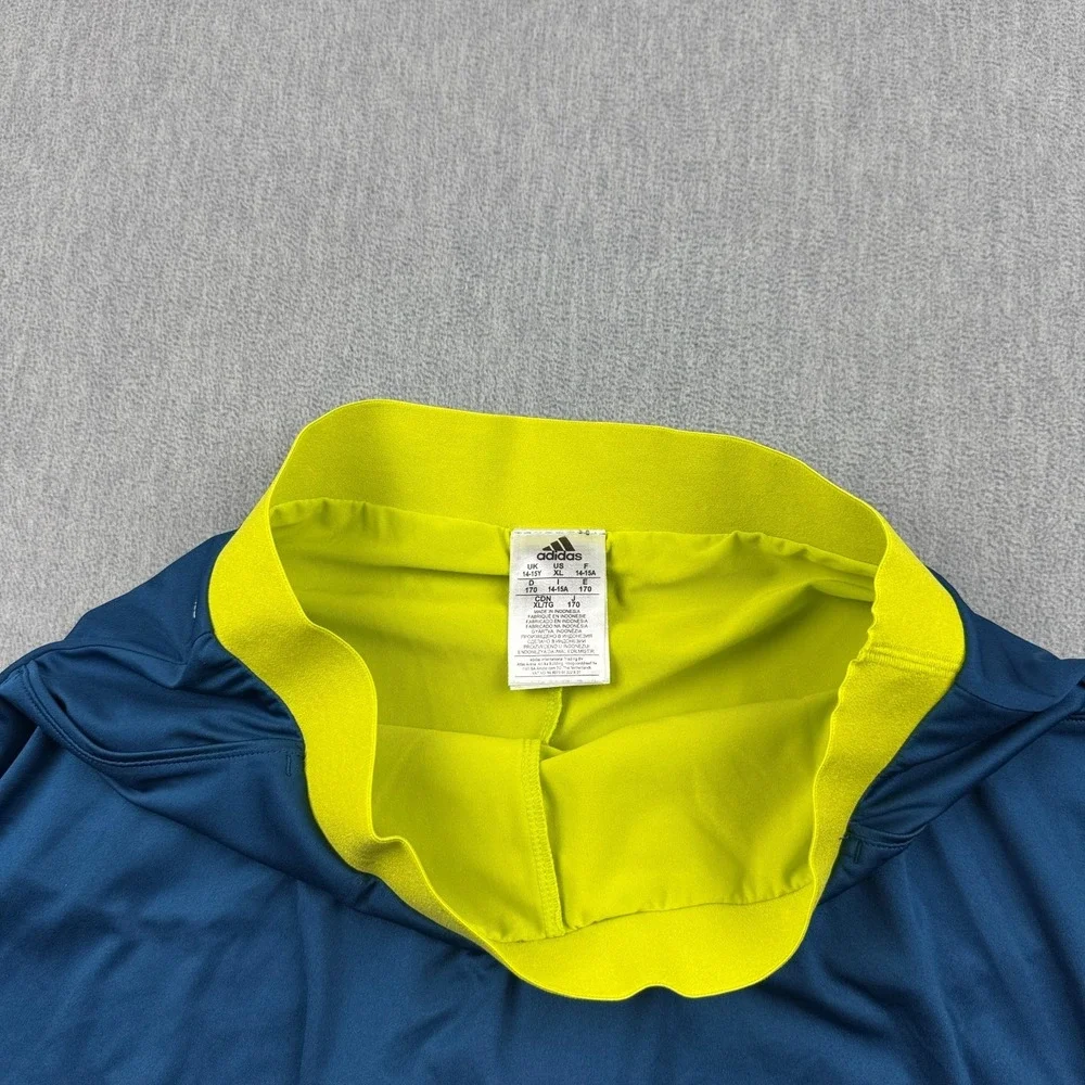 Adidas Skirt Skort Girls Youth XL‎ Blue Green Club Tennis Climalite Steel Shock